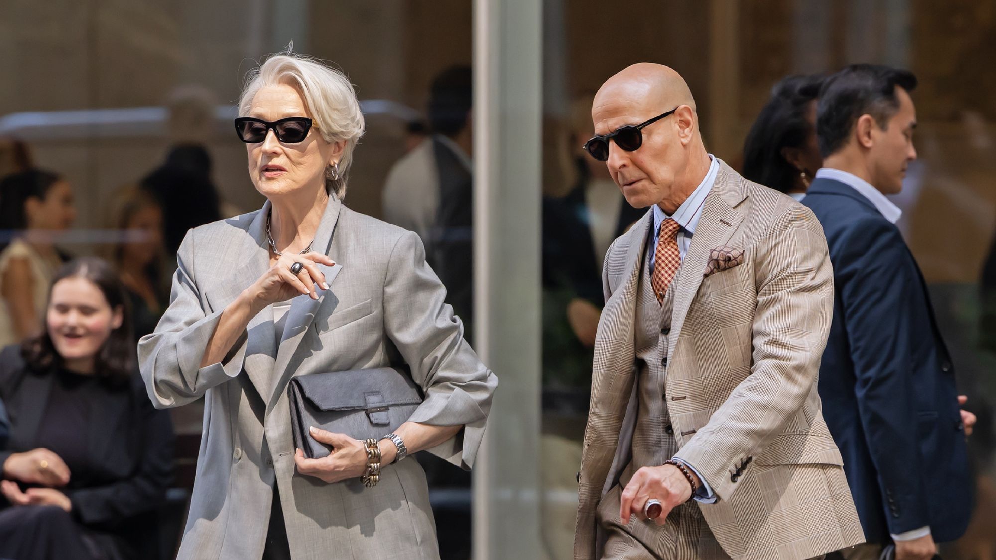 Meryl Streep and Stanley Tucci film 'The Devil Wears Prada 2'