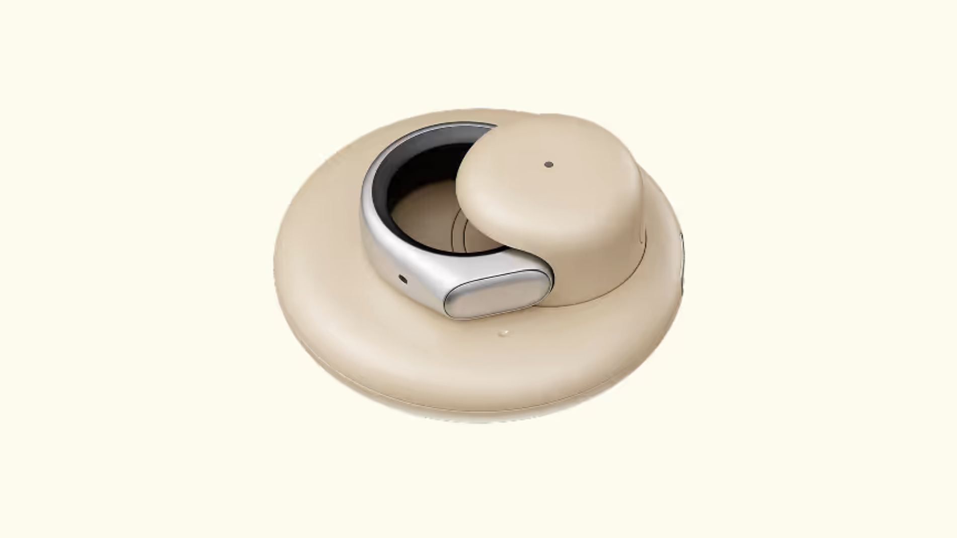 Stream Ring on its charger