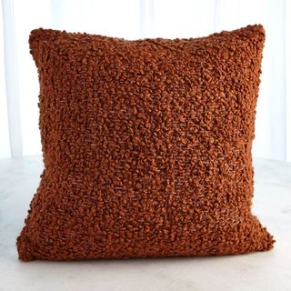 Studio A Home Textured Boucle Pillow in rust