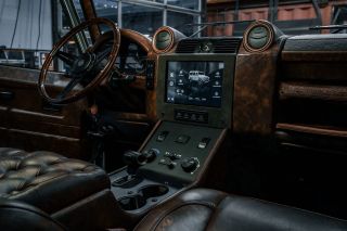 Interior of The Landrovers Electric project