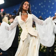 laura harrier at the 2025 met gala
