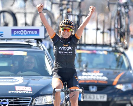 Elisa Longo Borghini (Wiggle Honda) wins the Tour of Flanders
