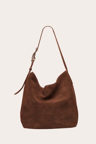 Slouch Bucket Dark Brown Suede