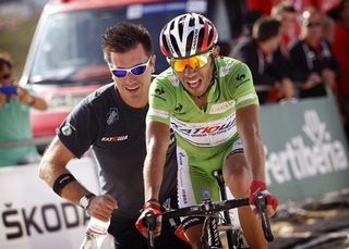 Joaquim Rodriguez (Katusha) put time into Valverde and Contador on the Bola del Mundo, but not enough to change the general classification.