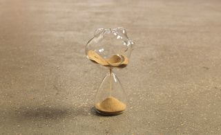 Sand-filled hourglass