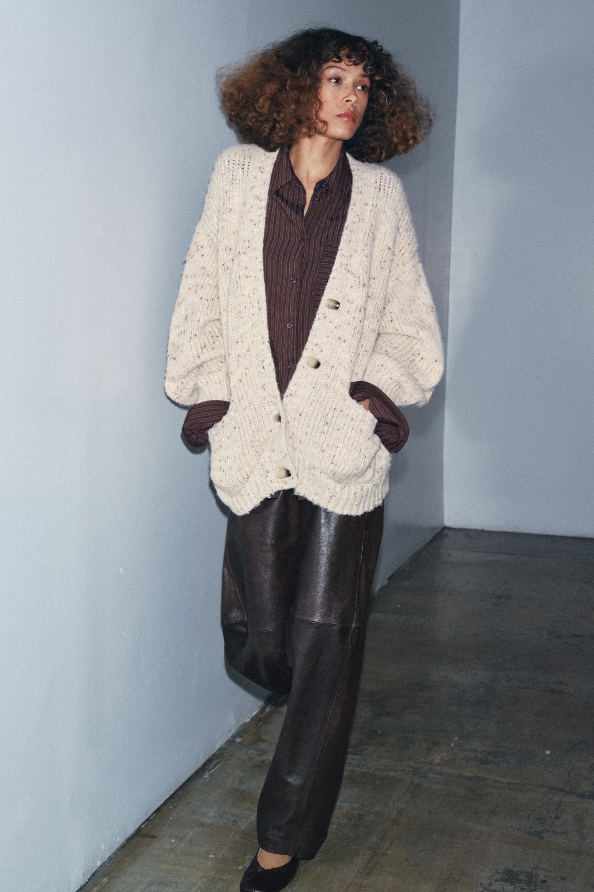 Pinchita Oversized Knit Cardigan