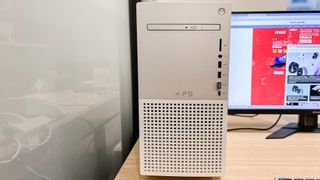 Dell XPS 8950 desktop on a desk