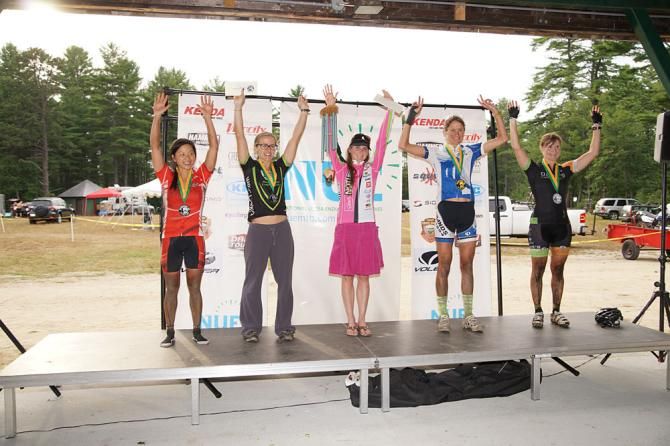 Women's podium at the Hampshire 100