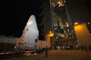 Transporter Moves MAVEN to Launch Complex 41