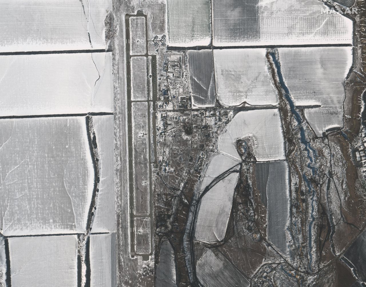 The Millerovo Air Base in Russia on Feb. 15, 2022.