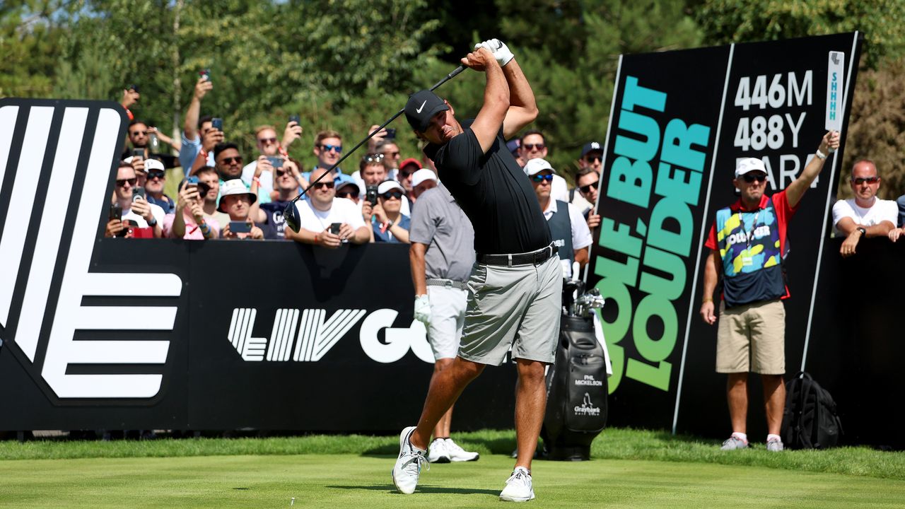 Brooks Koepka at the LIV Golf London tournament