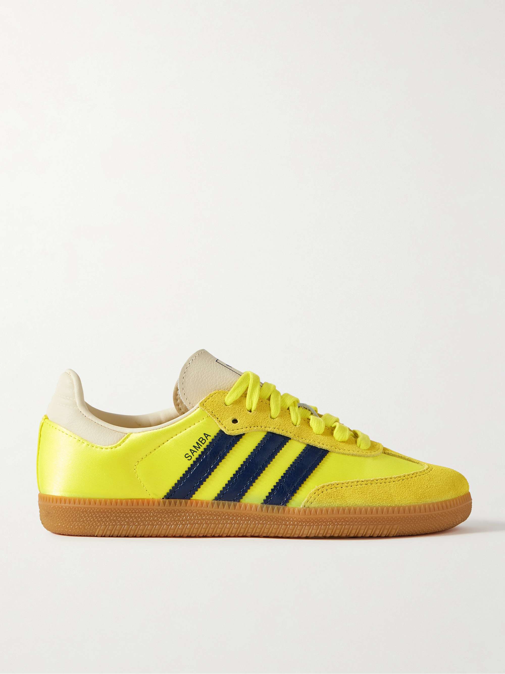 Samba Og Suede and Leather-Trimmed Satin Sneakers