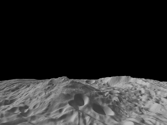 vesta south polar region
