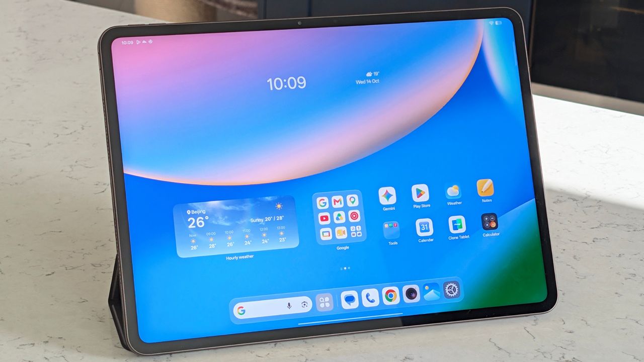 Oppo Pad 5 Pro on a counter