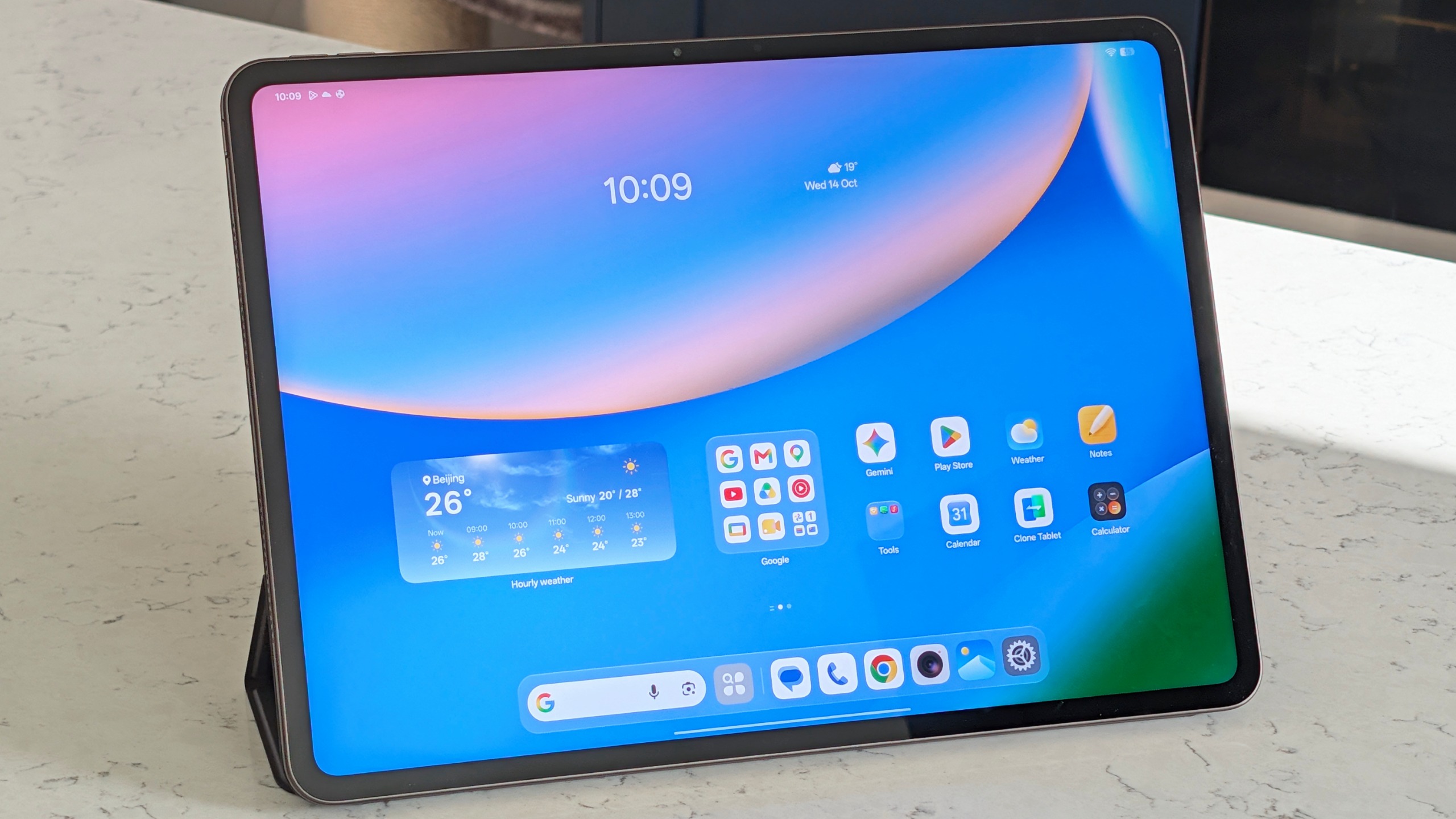 Oppo Pad 5 Pro on a counter