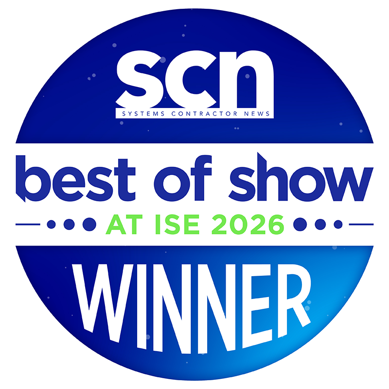 SCN ISE Best of Show at ISE 2026 Winner's Badge
