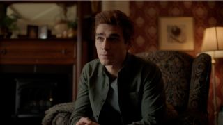 Archie having serious conversation on Riverdale