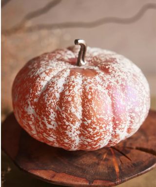 frosted glass pumpkin by Terrain