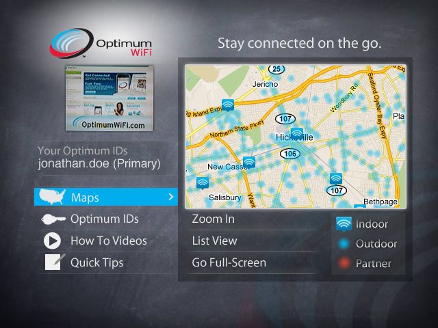 Cablevision Maps Wi-Fi Hotspots On TV | Multichannel News