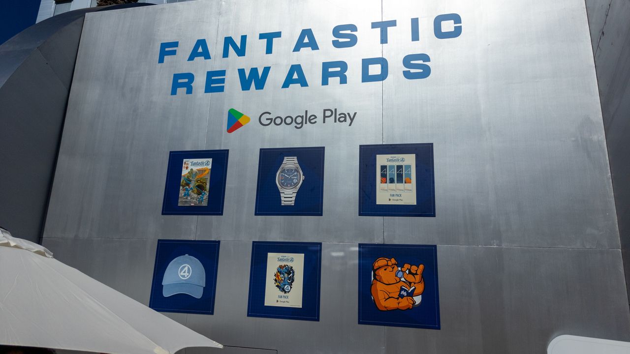 Rewards list at Google's San Diego Comic-Con Rewards Lab