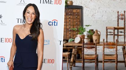 joanna gaines and her curated vitage collection at magnolia home