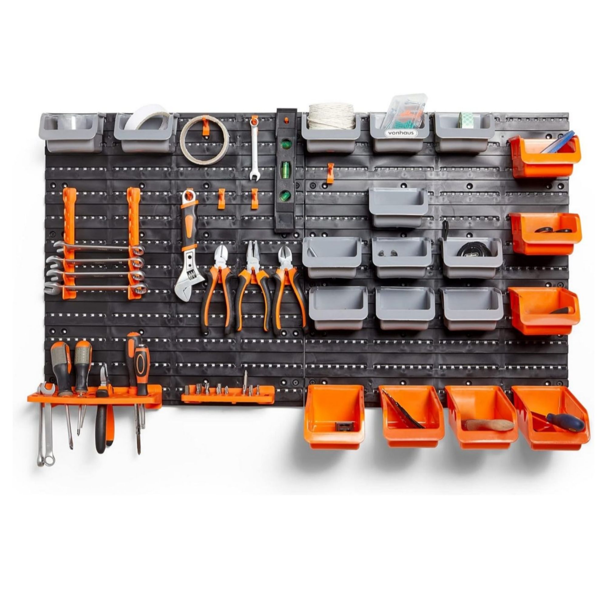 VonHaus 44 Piece Garage Storage Wall Mount System
