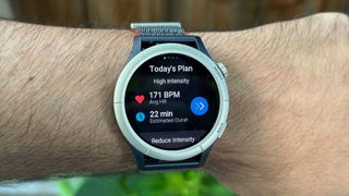 A Zepp Coach training plan on the Amazfit Cheetah Pro