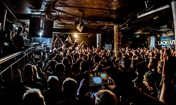 Motley Crue onstage at The Underworld