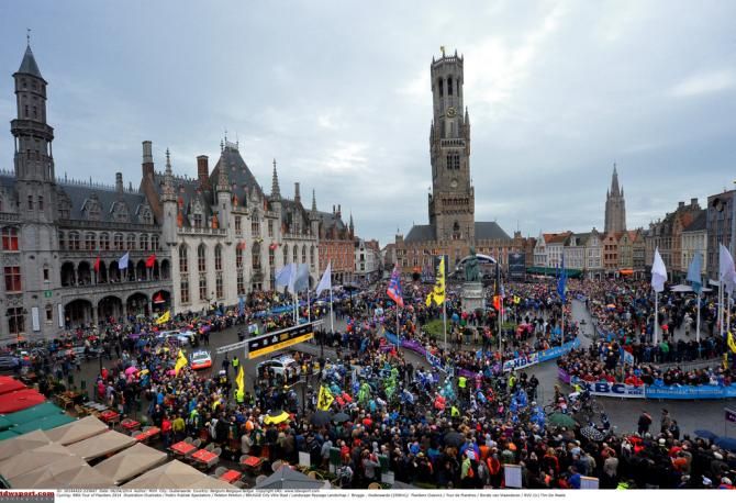 The start of the 2014 Tour of Flanders