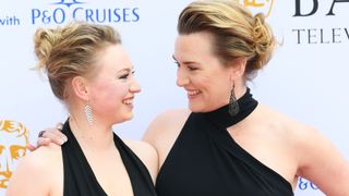 Mia Threapleton and Kate Winslet attend the 2023 BAFTA Television Awards with P&O Cruises at The Royal Festival Hall on May 14, 2023 in London, England.