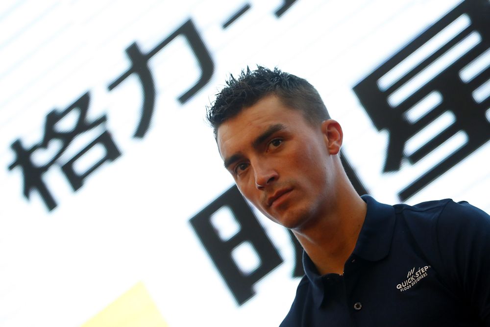 Julian Alaphilippe (QuickStep-Floors) at the Tour of Guangxi press conference