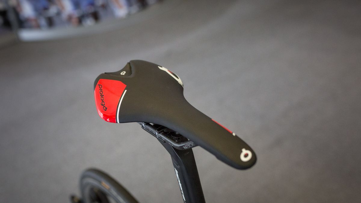 Cimolai chooses a Nago C3 Nack saddle from the Prologo lineup