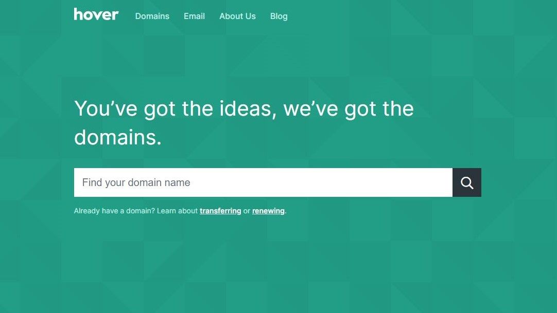 Hover domain registration service review