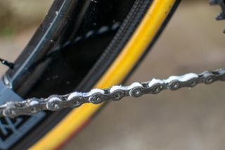 CeramicSpeed UFO All Conditions drip lube on a chain