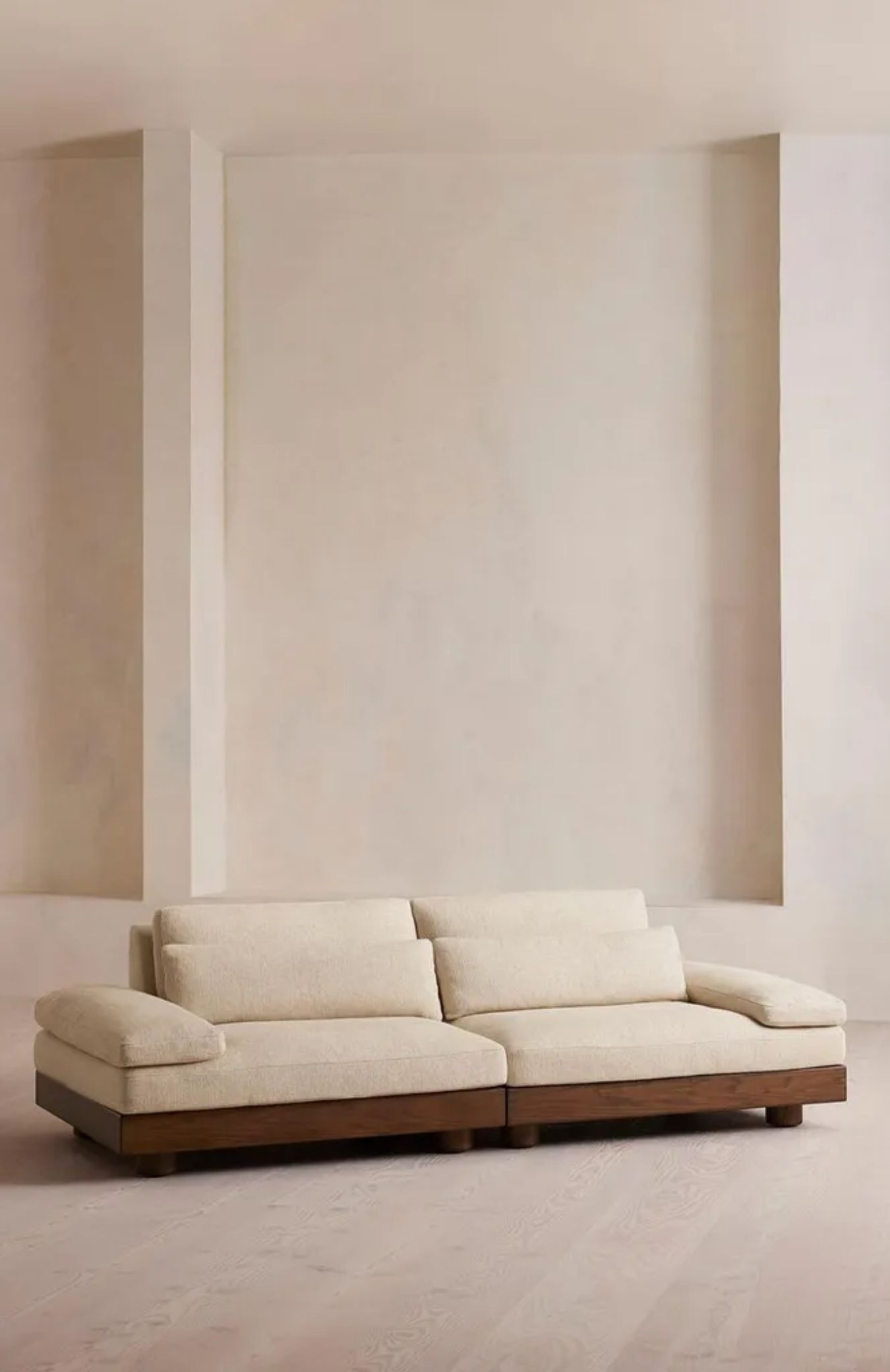 Soho Home Truro Modular Sofa, Three Seater, Textured Linen.