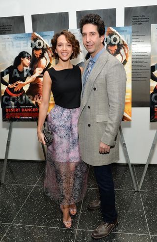 David with his British wife Zoe Buckman (Evan Agostini/AP/PA)