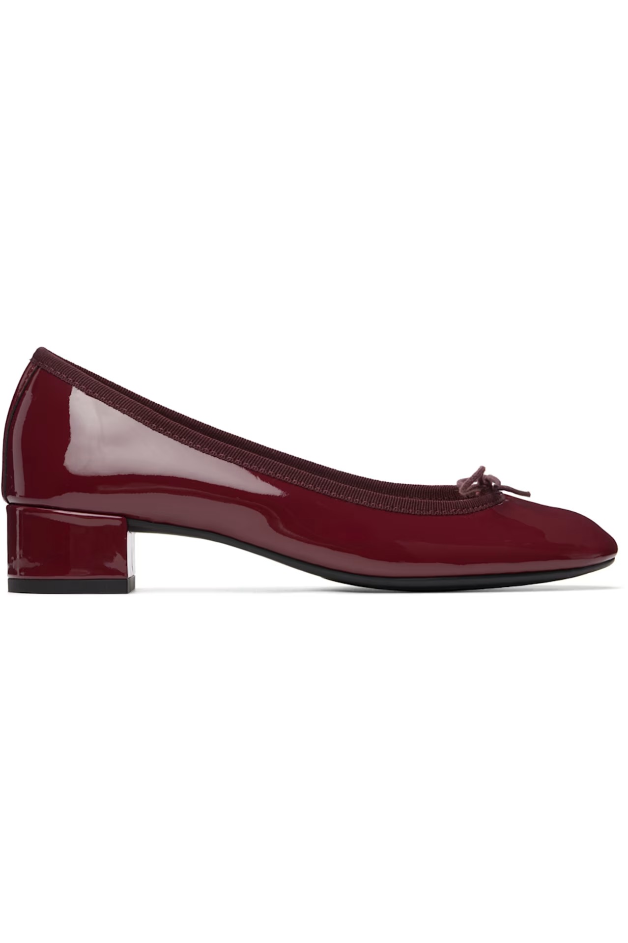 Repetto, Burgundy Camille Rubber-Sole Heels