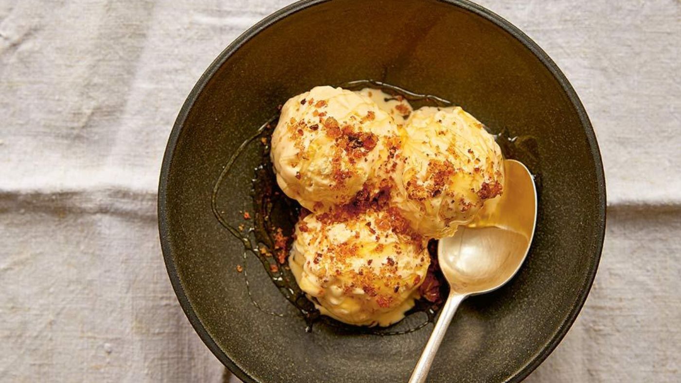 Honey on toast ice cream recipe by Amy Newsome