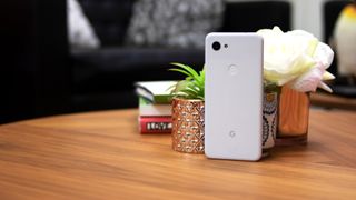 Google Pixel 3a on table