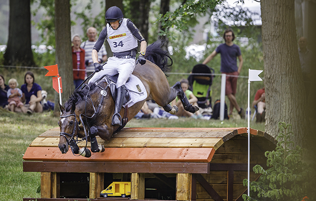 IRL-James O'Haire rides China Doll during the DHL Prize CCI4* Cross Country. Saturday 16 June. 2018 Luhmuehlen International Horse Trial. Copyright Photo: Libby Law Photography