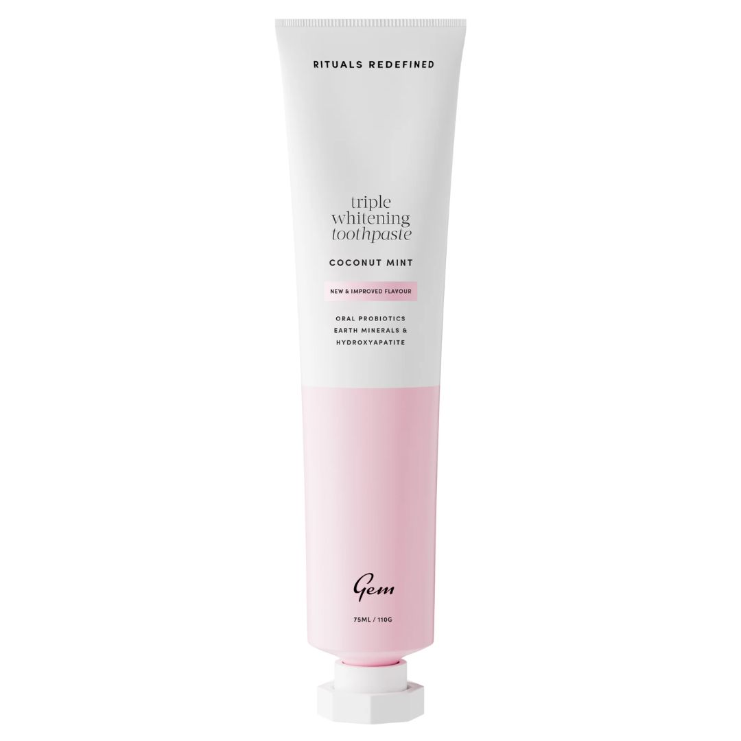 Gem Triple Whitening Fluoride Toothpaste Toasted Coconut