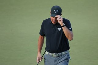 Phil Mickelson doffs his cap at the 2023 PGA Championship