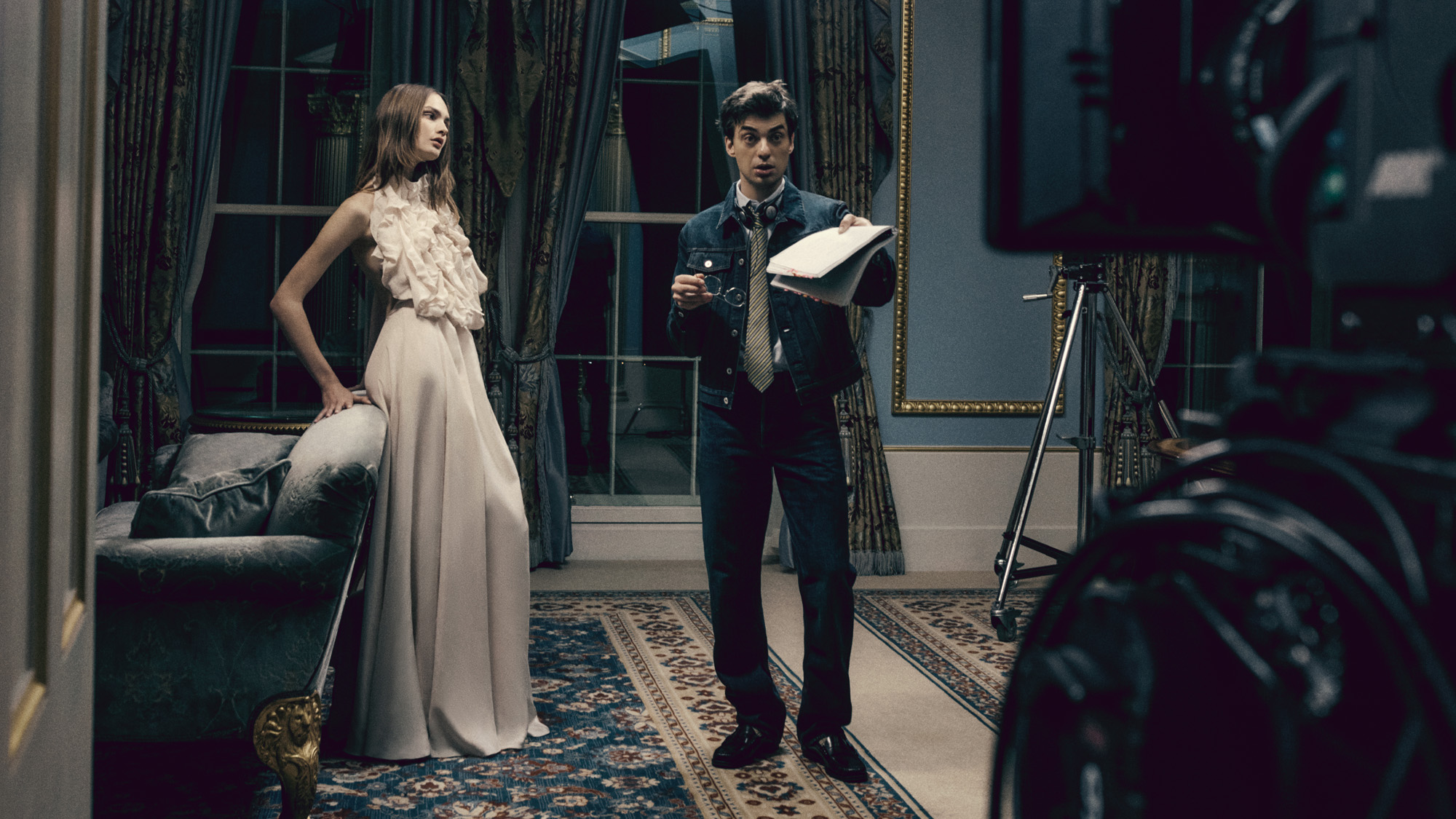 S/S 2026 new season debut collections photographed at Lanesborough hotel in a seris of images that look like they&amp;rsquo;e been shot on a film set