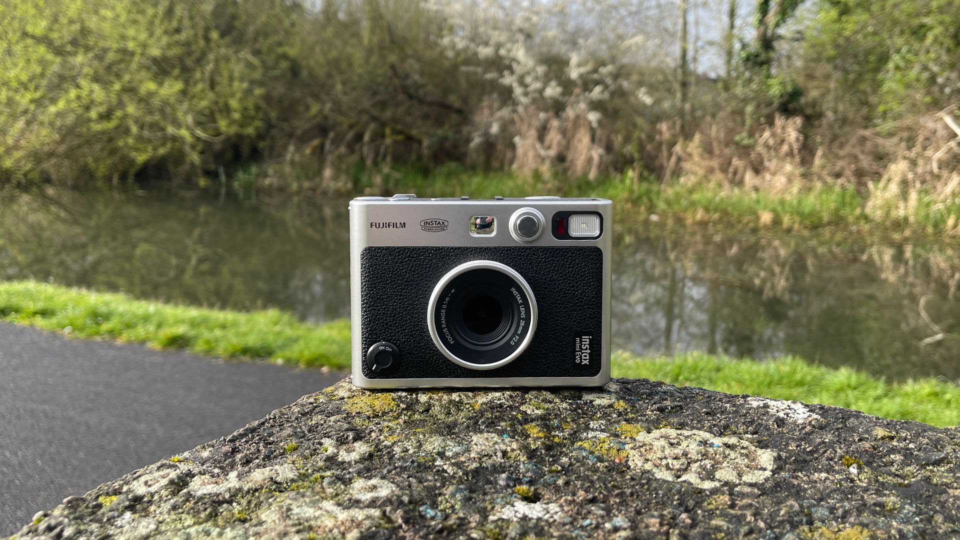 Fujifilm Instax Mini Evo Instant Camera with Built-In Flash, Black