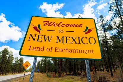 New Mexico state sign.