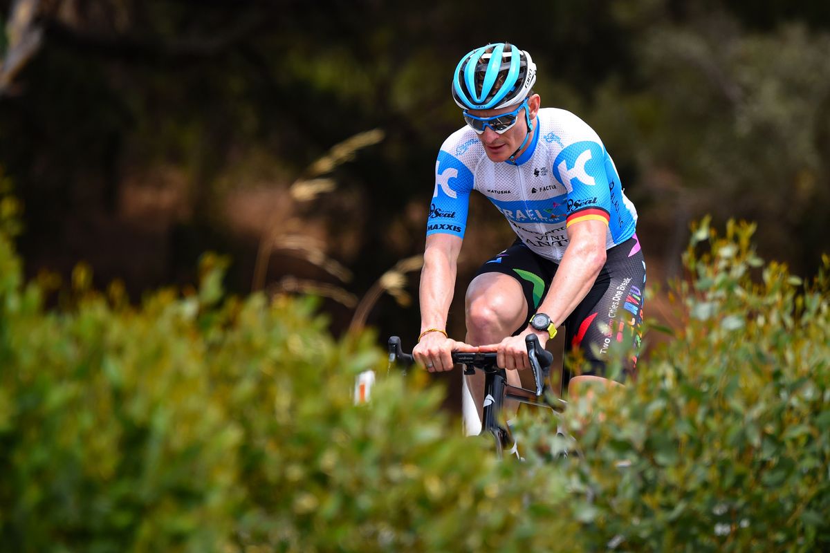 Israel Start-Up Nation’s André Greipel trains on the roads around Adelaide ahead of the start of the 2020 Tour Down Under