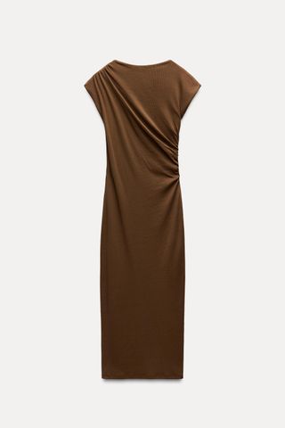 Draped Midi Dress