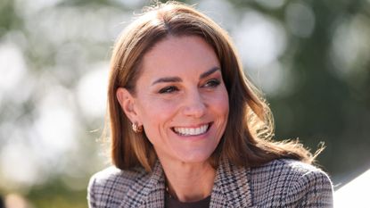 Catherine, Princess of Wales reacts during a visit to The Forward Trust in Southend-on-Sea, eastern England on September 24, 2026