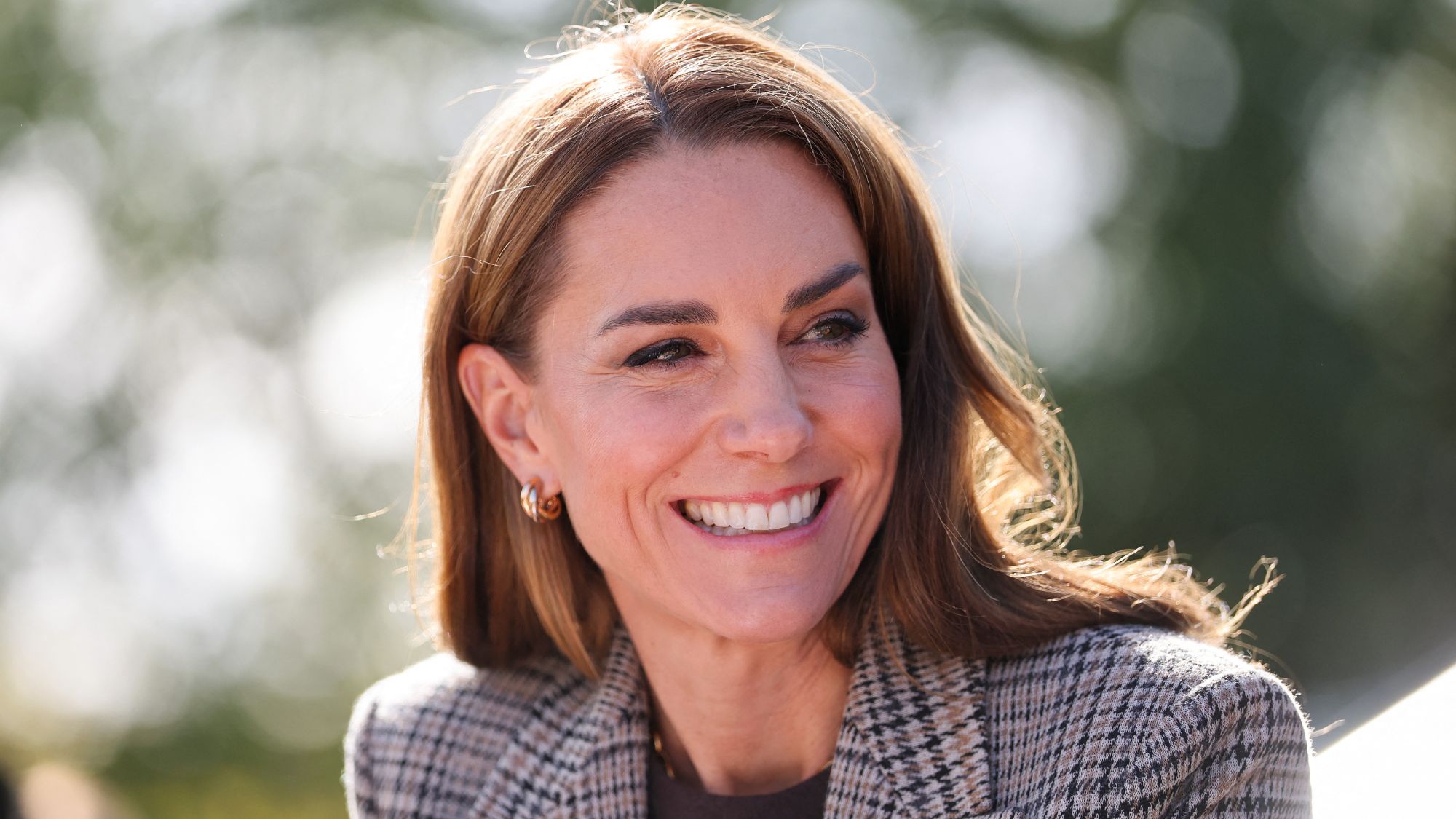 Catherine, Princess of Wales reacts during a visit to The Forward Trust in Southend-on-Sea, eastern England on September 24, 2026