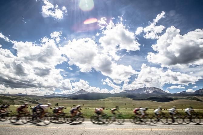 Big skies and wide open views for todays race route.